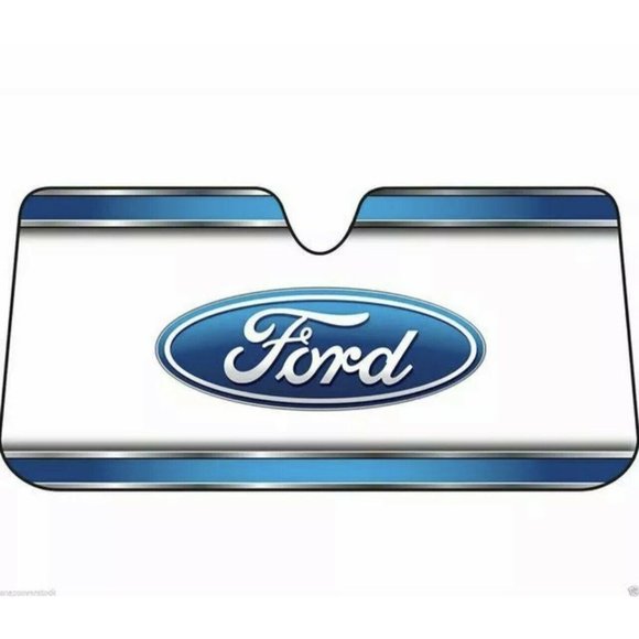 Plasticolor Ford Logo Foldable Ultra Durable Front Windshield Sunshade Cover - Picture 2 of 2